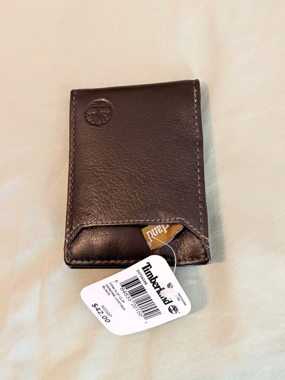 Timberland genuine leather wallet with belt flip clip